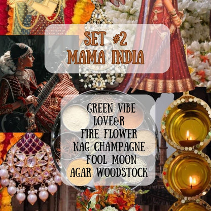 "MAMA INDIA SET #02": six types of incense sticks!